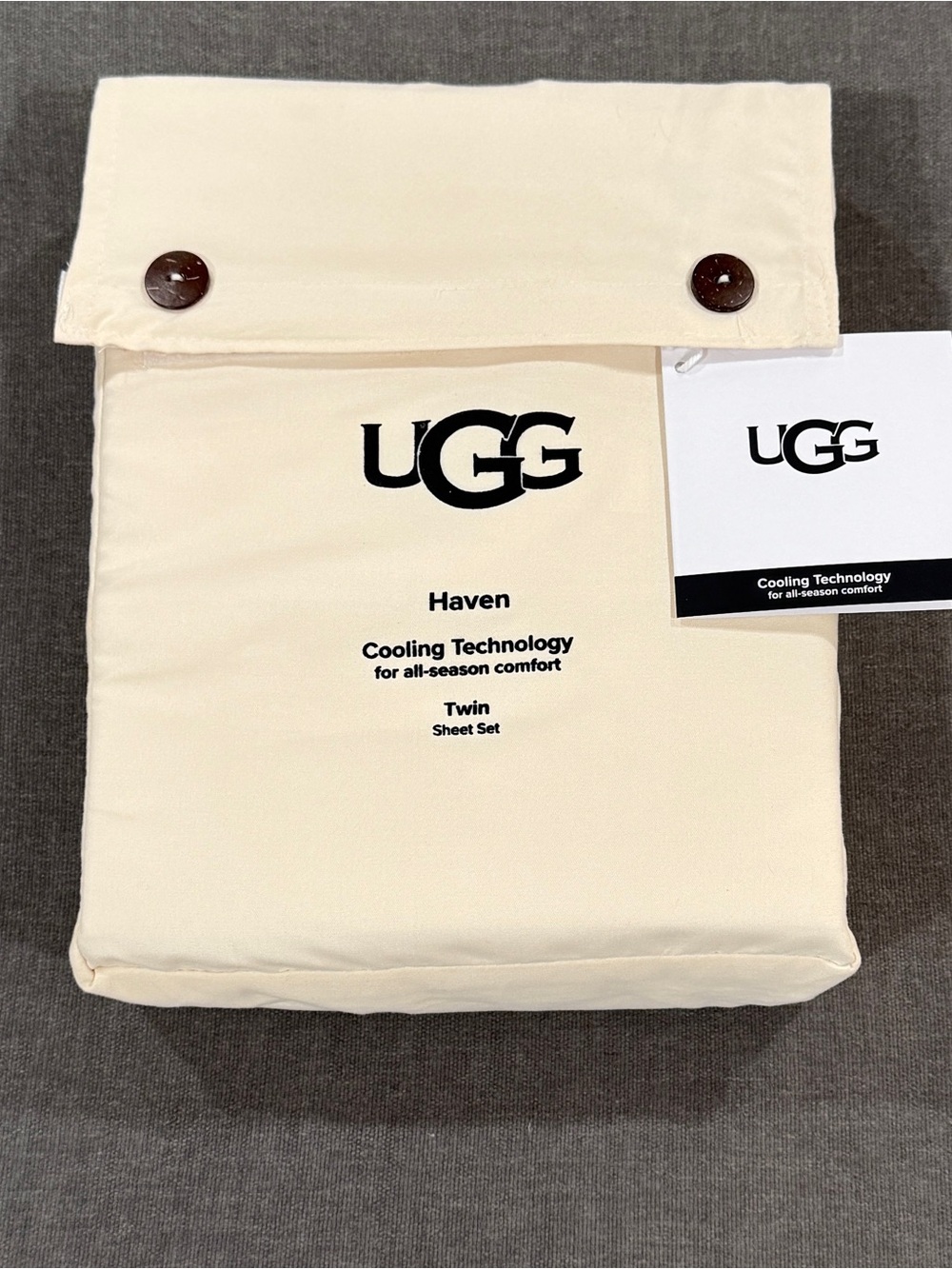 UGG Cream Twin Sheet Set